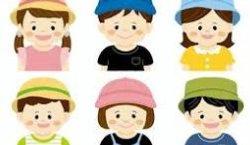 Kids wearing hats